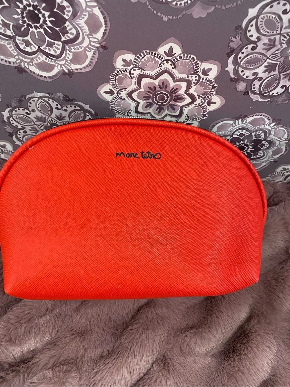 Mark Tetro Red Westie Dog Cosmetic Pouch.